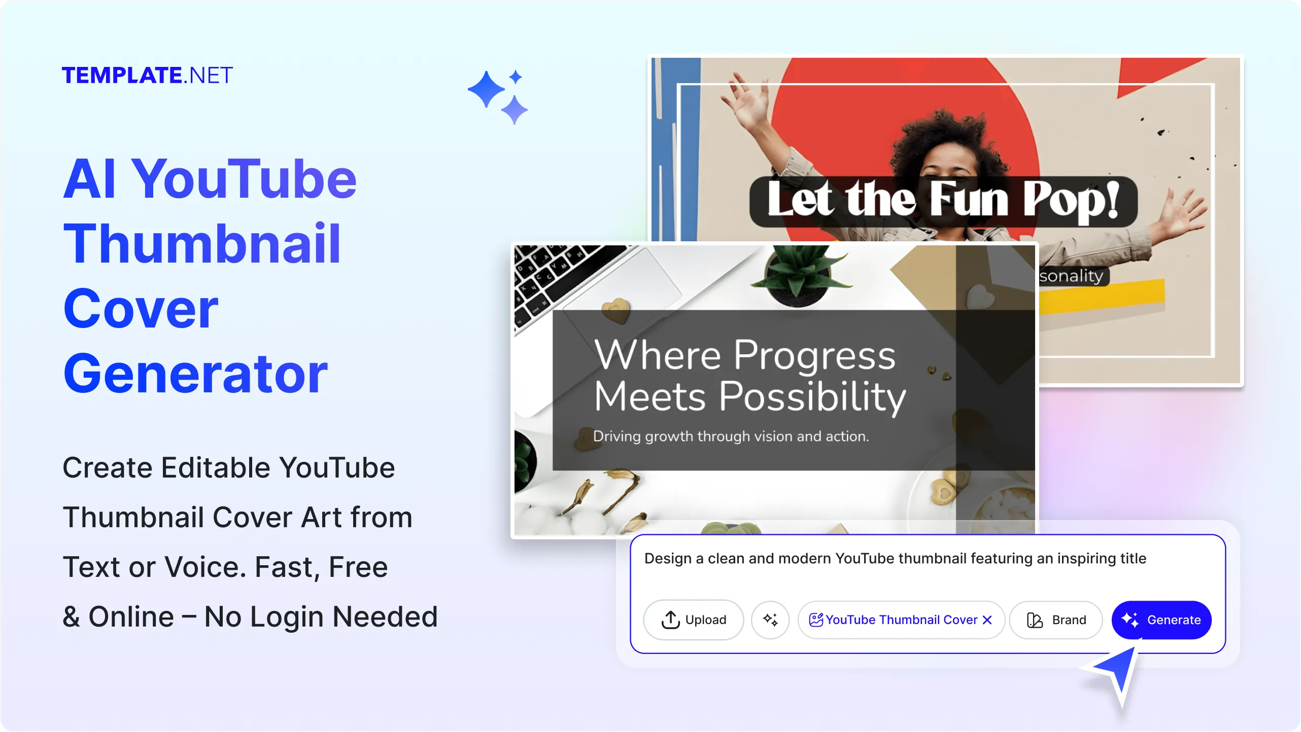 Free AI Youtube Thumbnail Cover Generator, Youtube Thumbnail Cover Maker [ No Signup ]